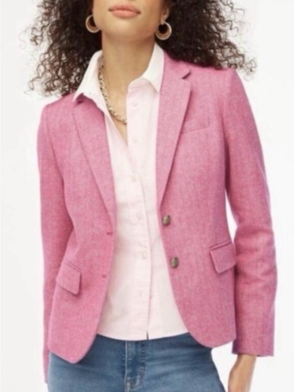 J.Crew Nantucket Red Cotton Linen Blazer